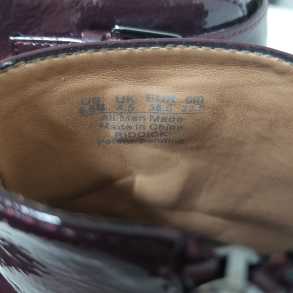 Franco Sarto Riddick burgandy patent leather boot - Picture 7 of 10